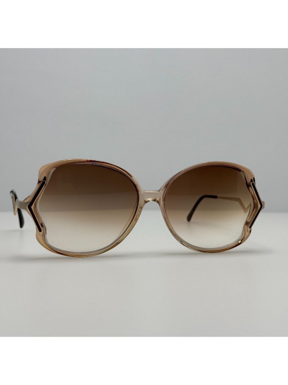 Luxottica Eyeglasses Eye Glasses Frames 1357 Avant Garde Cognac Italy